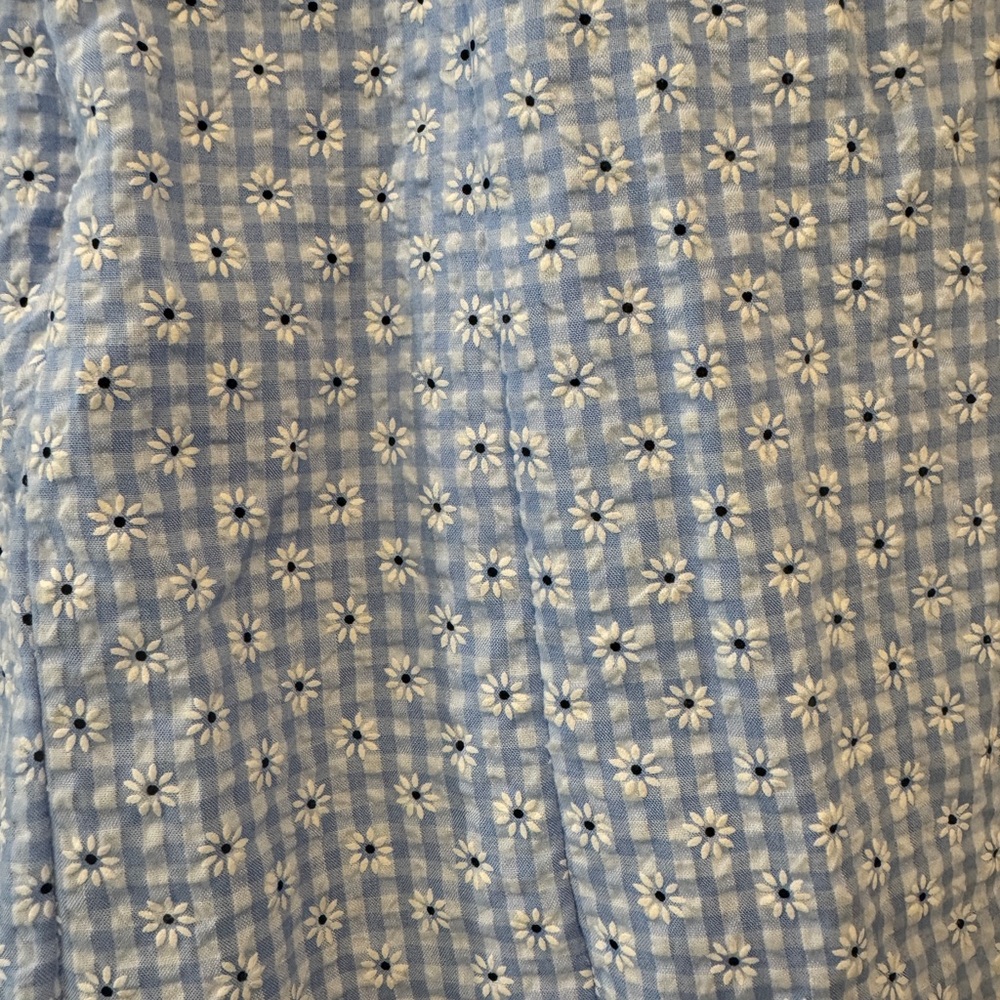 Alger’s State Blue Floral Puff Sleeve Dress - Picture 3 of 4